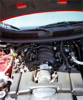 Red 1999 Chevrolet Camaro Z28 - Engine V8